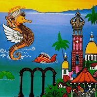 1981 - Exhibición de arte en el Teatro Arlington, Santa Bárbara, Cal.